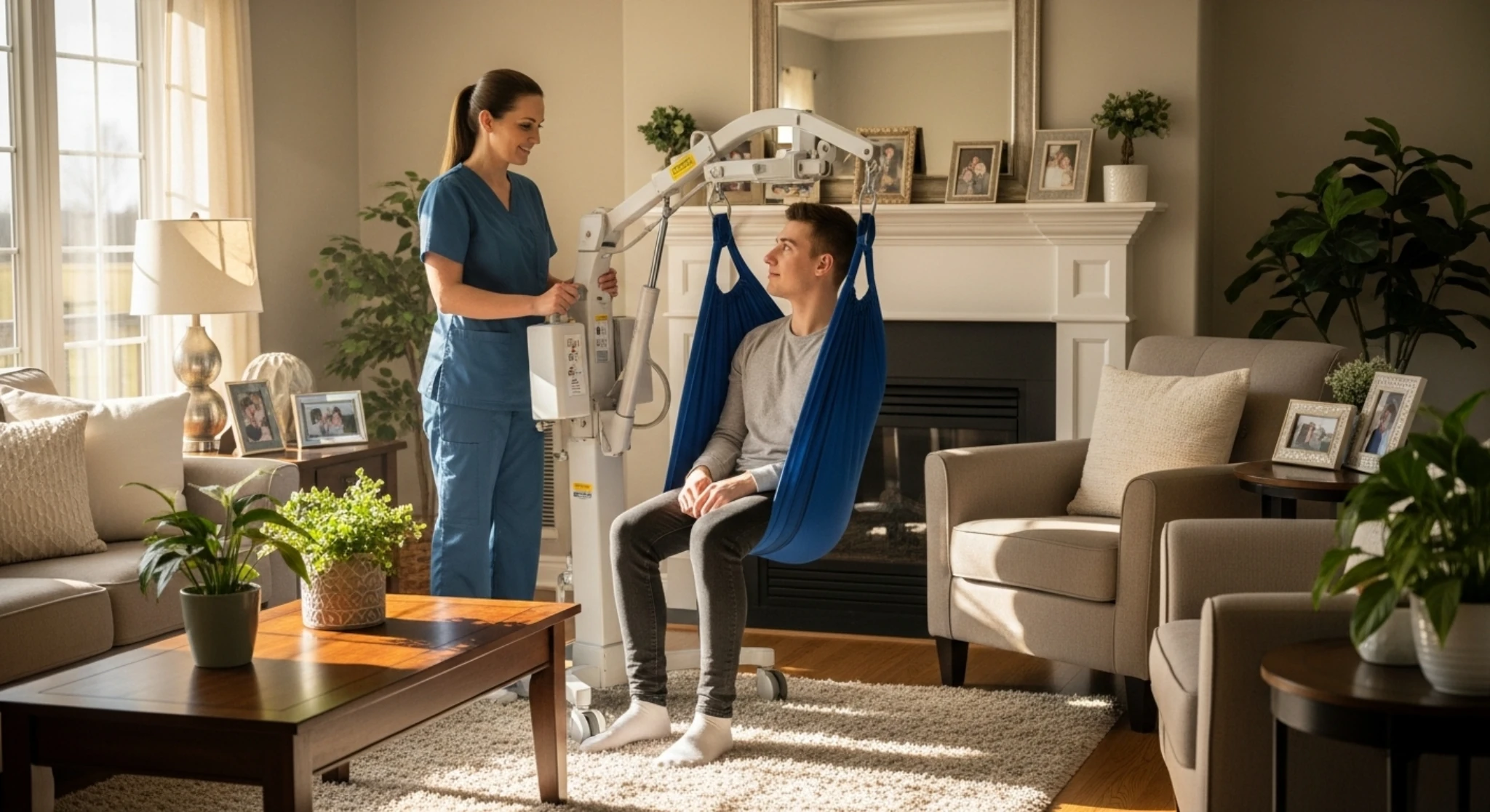 PSW working with client in home care Toronto